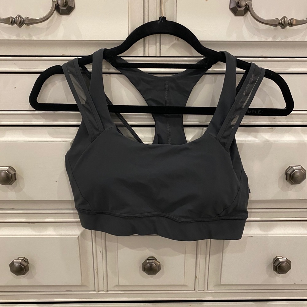 Grey lululemon sports bra